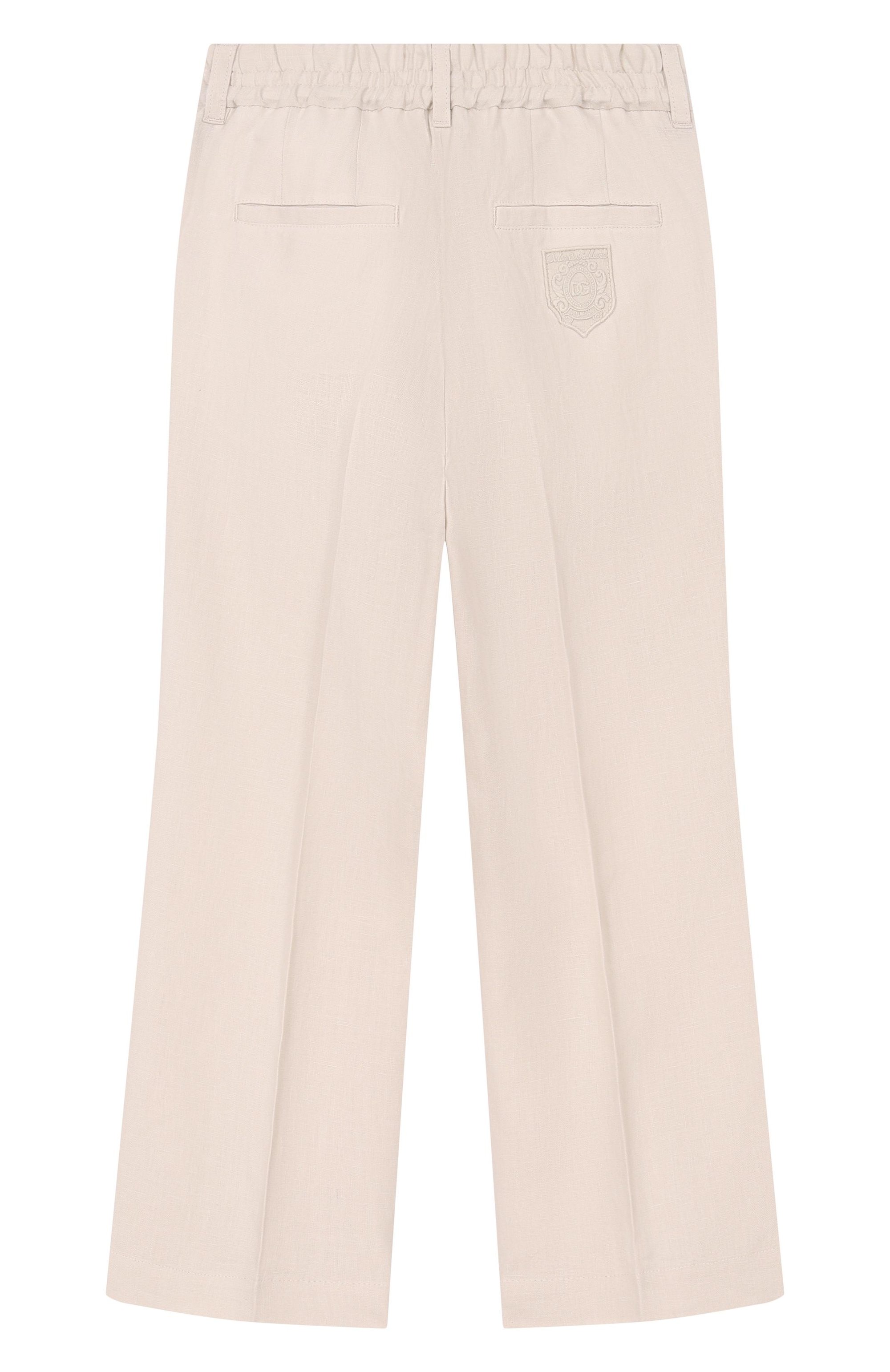 Льняные брюки DOLCE & GABBANA, арт. L44P73/FU4LH_001, фото 2