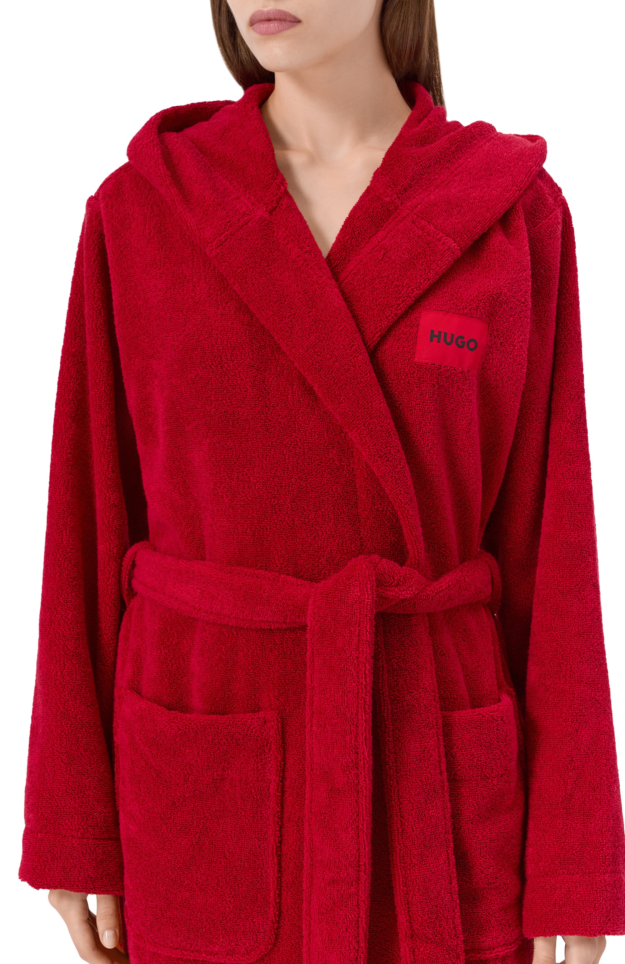 Хлопковый халат HUGO, арт. 50502744, фото 4