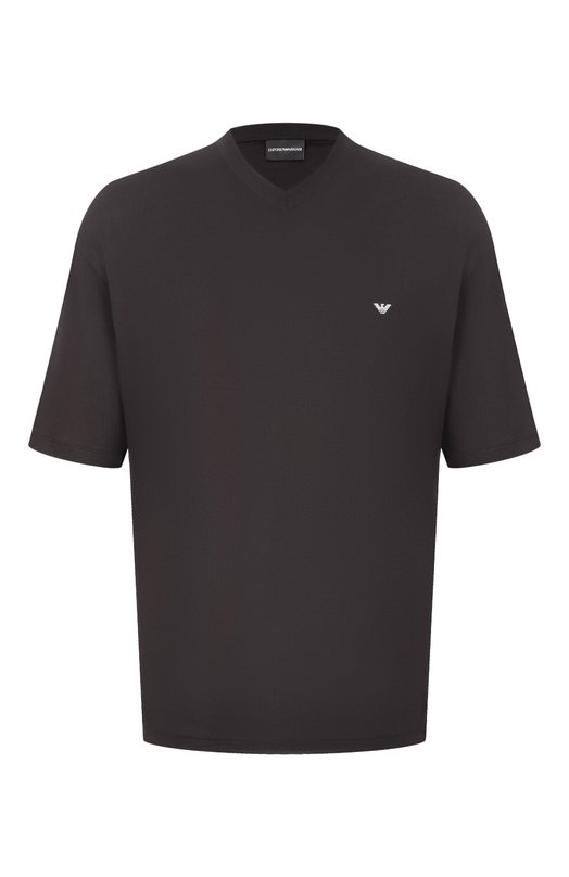 Хлопковая футболка Emporio Armani EM005277/AF24470 Чёрный EM005277/AF24470