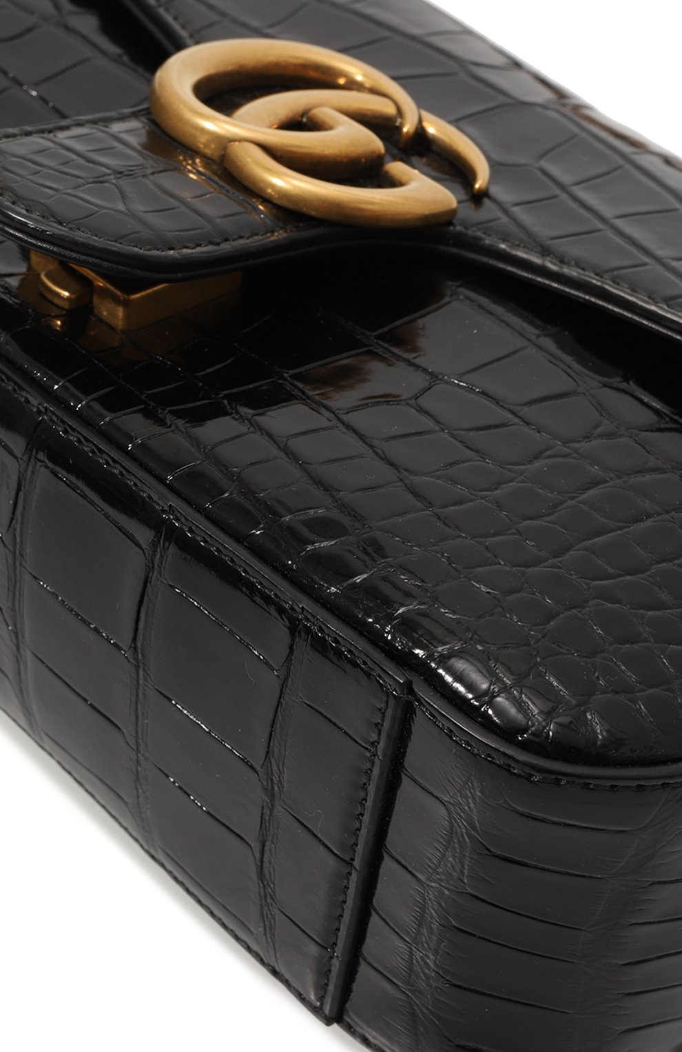 Сумка gg marmont small из кожи аллигатора GUCCI, арт. 443497 EV40E, фото 3
