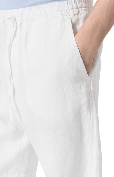 Льняные шорты 120% LINO белого цвета по цене 27100 руб., арт. 32ALIM29CM/0253/000, фото 5 Льняные шорты 120% LINO, арт. 32ALIM29CM/0253/000, фото 5