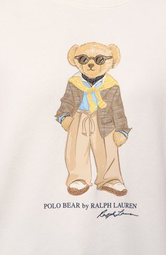 Женский хлопковый свитшот POLO RALPH LAUREN белого цвета, арт. 211924298 | Фото 5 (Рукава: Длинные; Длина (для топов): Стандартные; Материал сплава: Проставлено; Материал внешний: Хлопок; Стили: Спорт-шик; Драгоценные камни: Проставлено; Женское Кросс-КТ: Свитшот-одежда)