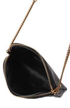 Женская сумка gaby SAINT LAURENT черного цвета, арт. 733667/1EL07 | Фото 5 (Материал: Натуральная кожа; Размер: mini; Ремень/цепочка: На ремешке; Драгоценные камни: Проставлено; Материал сплава: Проставлено)