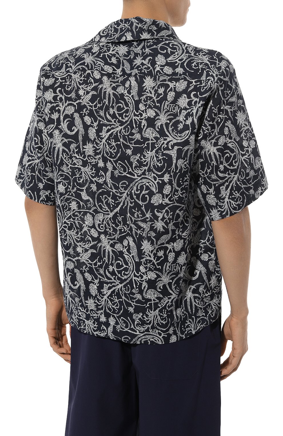 Льняная рубашка KITON, арт. UMC028H08902, фото 4