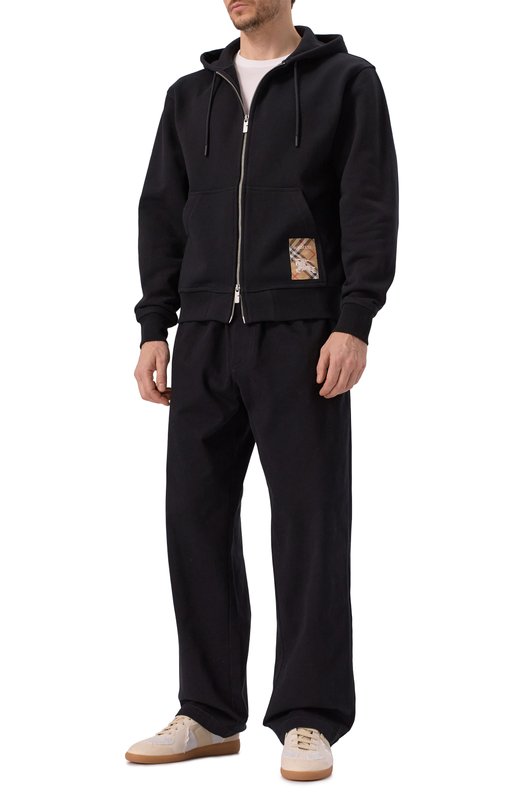 Хлопковая толстовка Burberry 8102276 Чёрный  8102276 Фото 2