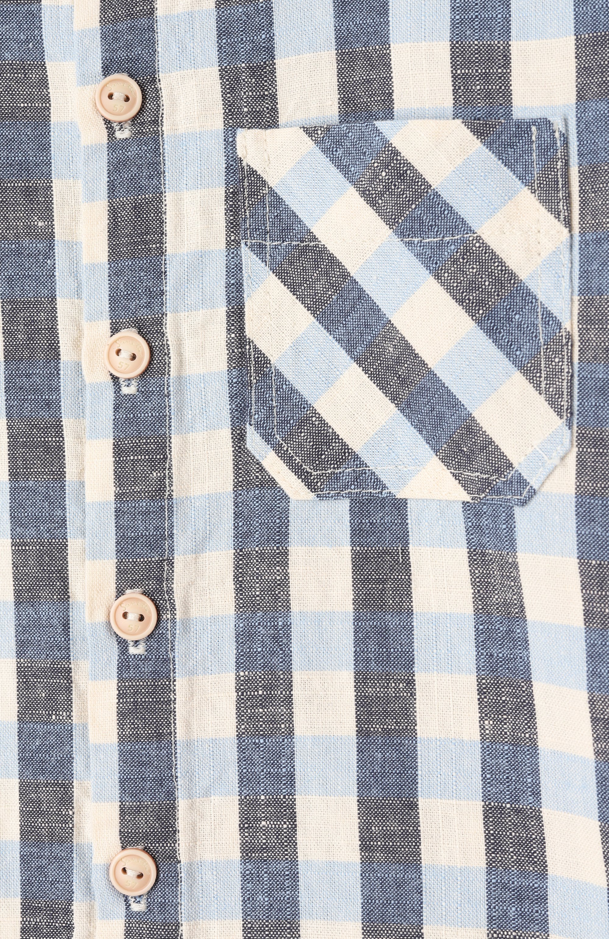 Рубашка из хлопка и льна SANETTA разноцветного цвета по цене 8685 руб., арт. 902448, фото 3 Рубашка из хлопка и льна SANETTA, арт. 902448, фото 3