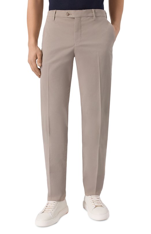 Хлопковые брюки Fedeli TUL00405/C0T0NE FLEX Бежевый  TUL00405/C0T0NE FLEX Фото 3