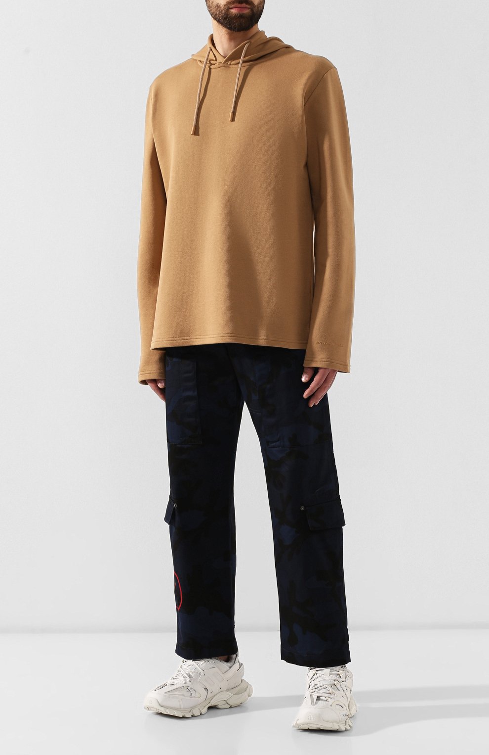 Хлопковое худи BOTTEGA VENETA бежевого цвета по цене 98900 руб., арт. 575609/VKAC0, фото 2 Хлопковое худи BOTTEGA VENETA, арт. 575609/VKAC0, фото 2