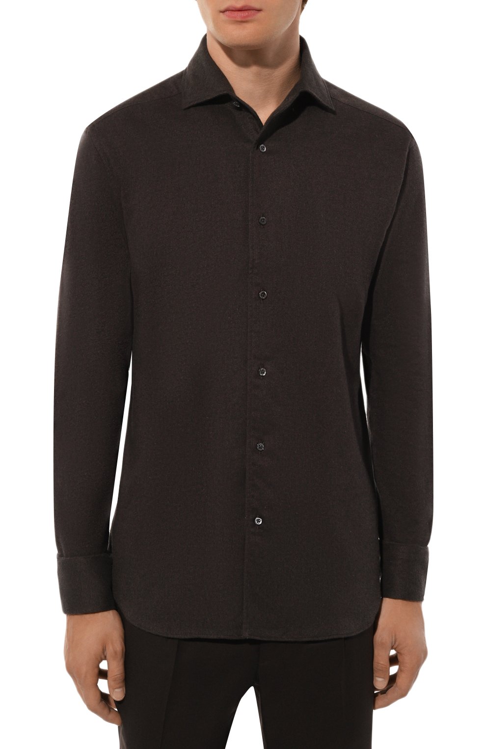 Хлопковая рубашка CORNELIANI, арт. 94P156-9411510, фото 3