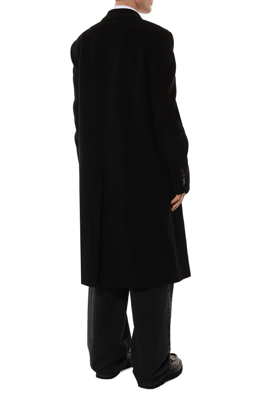 Шерстяное пальто Ann Demeulemeester 2202-M-C001-FA113-099 Чёрный  2202-M-C001-FA113-099 Фото 4