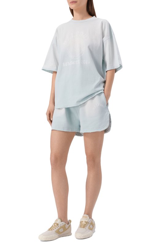 Хлопковые шорты Halfboy HS261WB002 FL001/VINTAGE SH0RTS Синий  HS261WB002 FL001/VINTAGE SH0RTS Фото 2