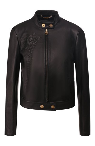 Женская кожаная куртка VERSACE, арт. A82357/A228850