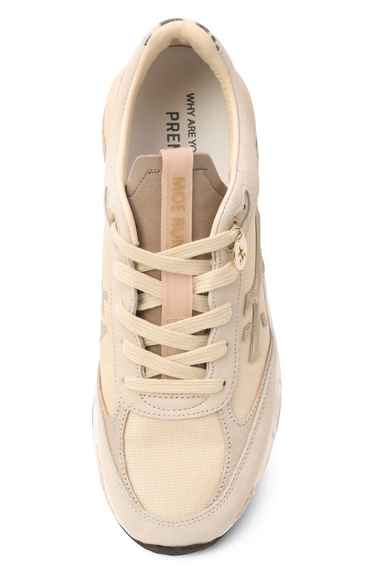 Комбинированные кроссовки Moe Run D Premiata M0ERUND/VAR 8080 Кремовый  M0ERUND/VAR 8080 Фото 6