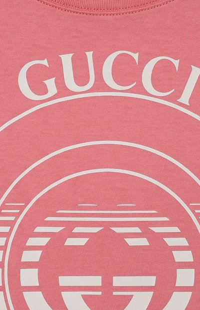 Хлопковая футболка GUCCI, арт. 586167/XJC70, фото 3