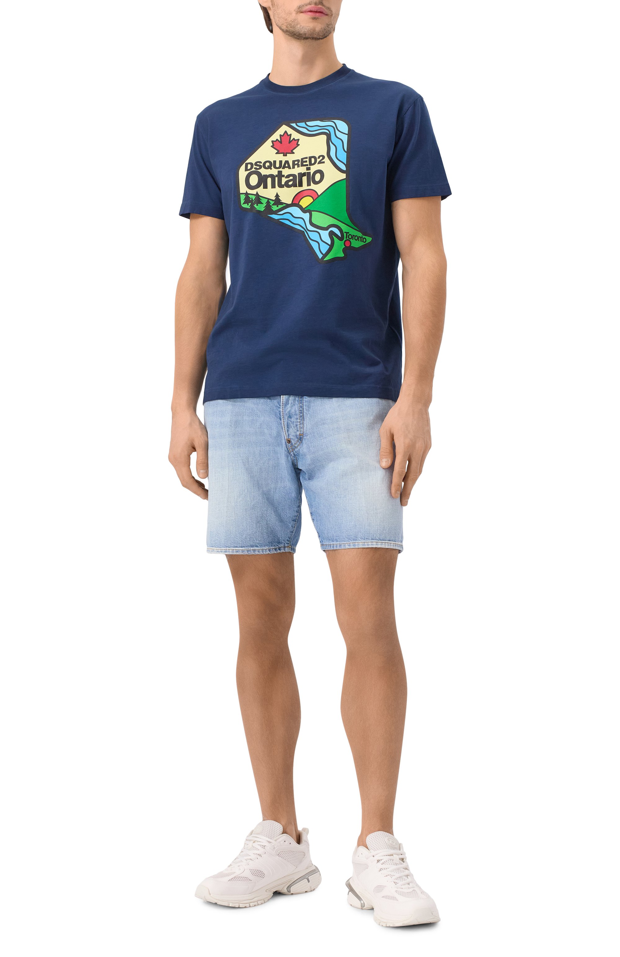 Хлопковая футболка DSQUARED2, арт. S74GD1392/D20035, фото 2