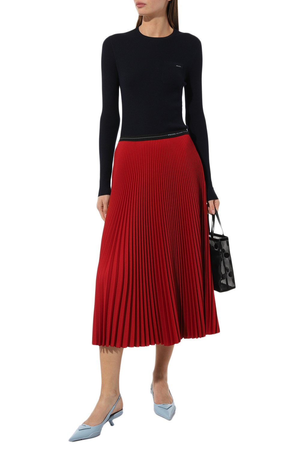 Пуловер из шерсти и шелка PRADA, арт. P24C1N-1XA3-F0008-202, фото 2