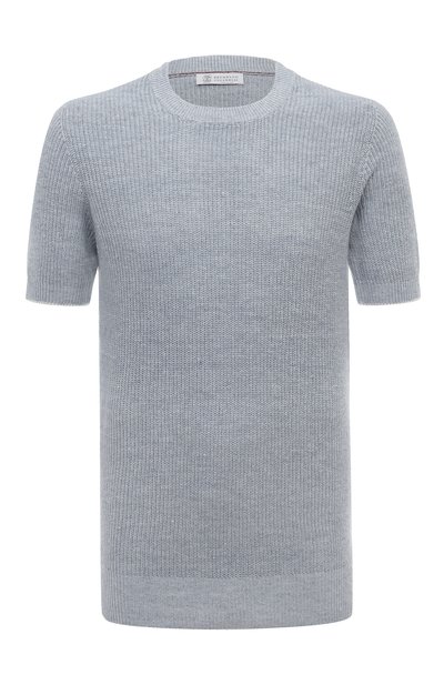 Мужской джемпер изо льна и хлопка BRUNELLO CUCINELLI, арт. M2L70B2257