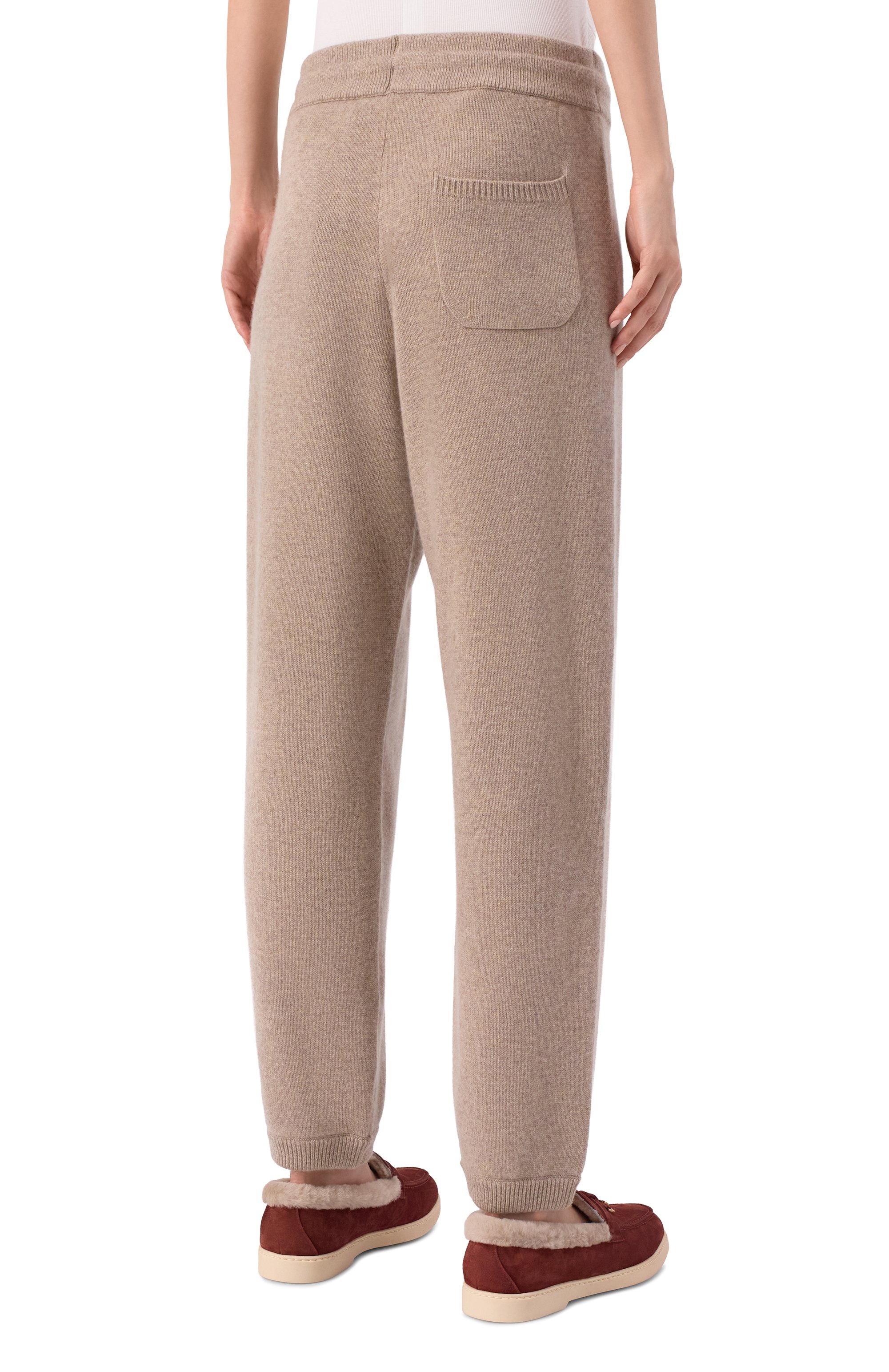 Кашемировые джоггеры ARCH4 бежевого цвета по цене 77250 руб., арт. KNTR2183, фото 4 Кашемировые джоггеры ARCH4, арт. KNTR2183, фото 4