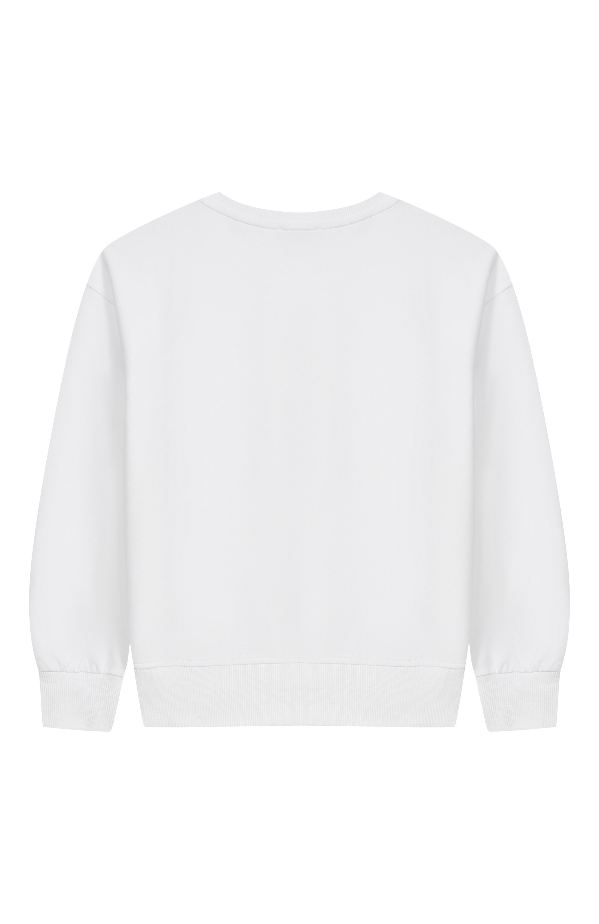 Хлопковый свитшот с отделкой стразами MOSCHINO, арт. HDF060/LDA25, фото 2