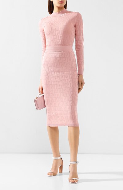 Юбка из смеси хлопка и вискозы FENDI, арт. FZQ598 AAVG, фото 2