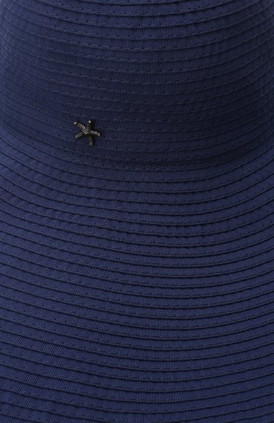 Шляпа с широкими полями SHAN синего цвета по цене 13920 руб., арт. 0550-07, фото 3 Шляпа с широкими полями SHAN, арт. 0550-07, фото 3