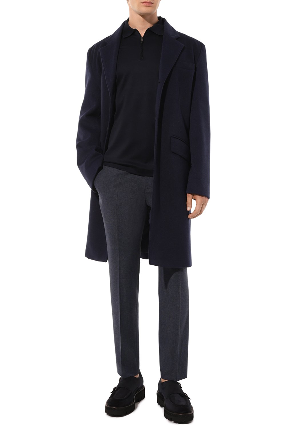 Брюки из шерсти и вискозы BOSS, арт. 50521041, фото 2