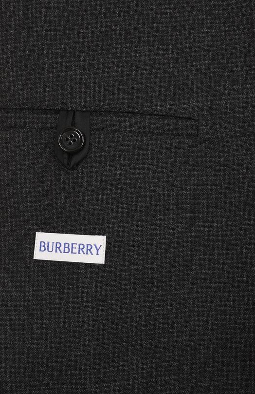 Шерстяной пиджак Burberry 8104945 Серый  8104945 Фото 9