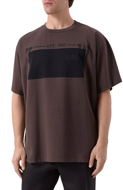 Хлопковая футболка MM6, арт. SH0GC0053/M20050, фото 3