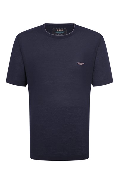 Мужская футболка из хлопка и шелка boss x aston martin BOSS CAMEL, арт. 50537874