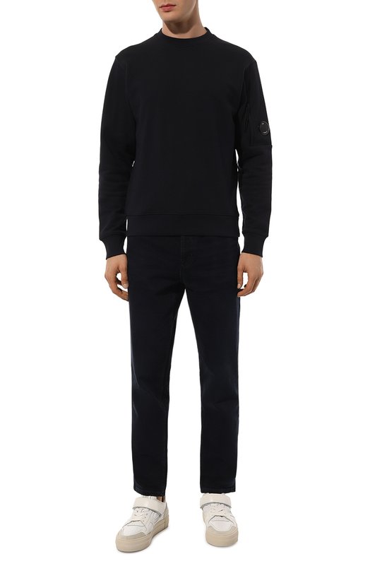 Хлопковый свитшот C.P. Company 17CMSS023A005086W Синий  17CMSS023A005086W Фото 2