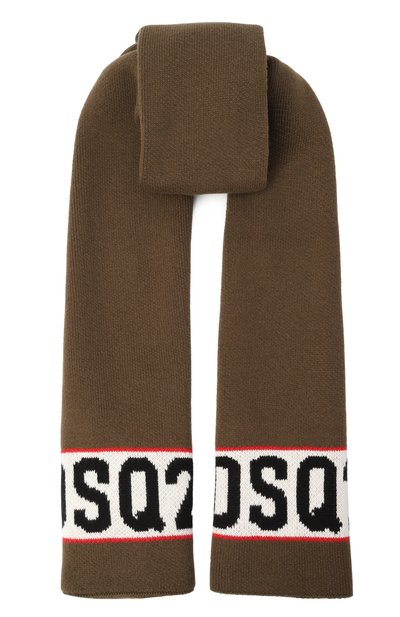 Шарф из шерсти и хлопка DSQUARED2, арт. DQ3121/D0AFJ