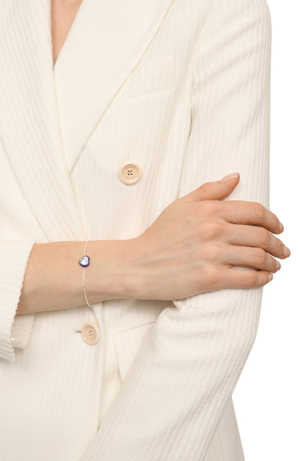 Браслет с сердцем из голубого топаза MOONKA, арт. crg-br-tpz, фото 2