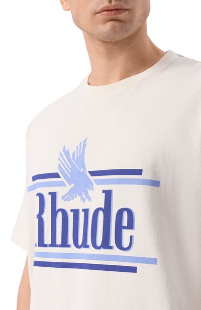 Хлопковая футболка RHUDE, арт. RHSS26TT01012, фото 5