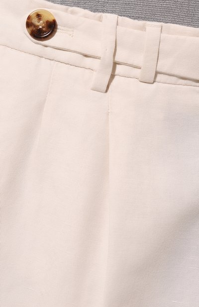 Брюки изо льна и хлопка BRUNELLO CUCINELLI, арт. MP91DE1920, фото 5