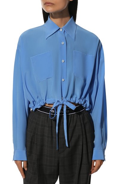 Шелковая блузка MIU MIU, арт. MK1629-102-F0237, фото 3