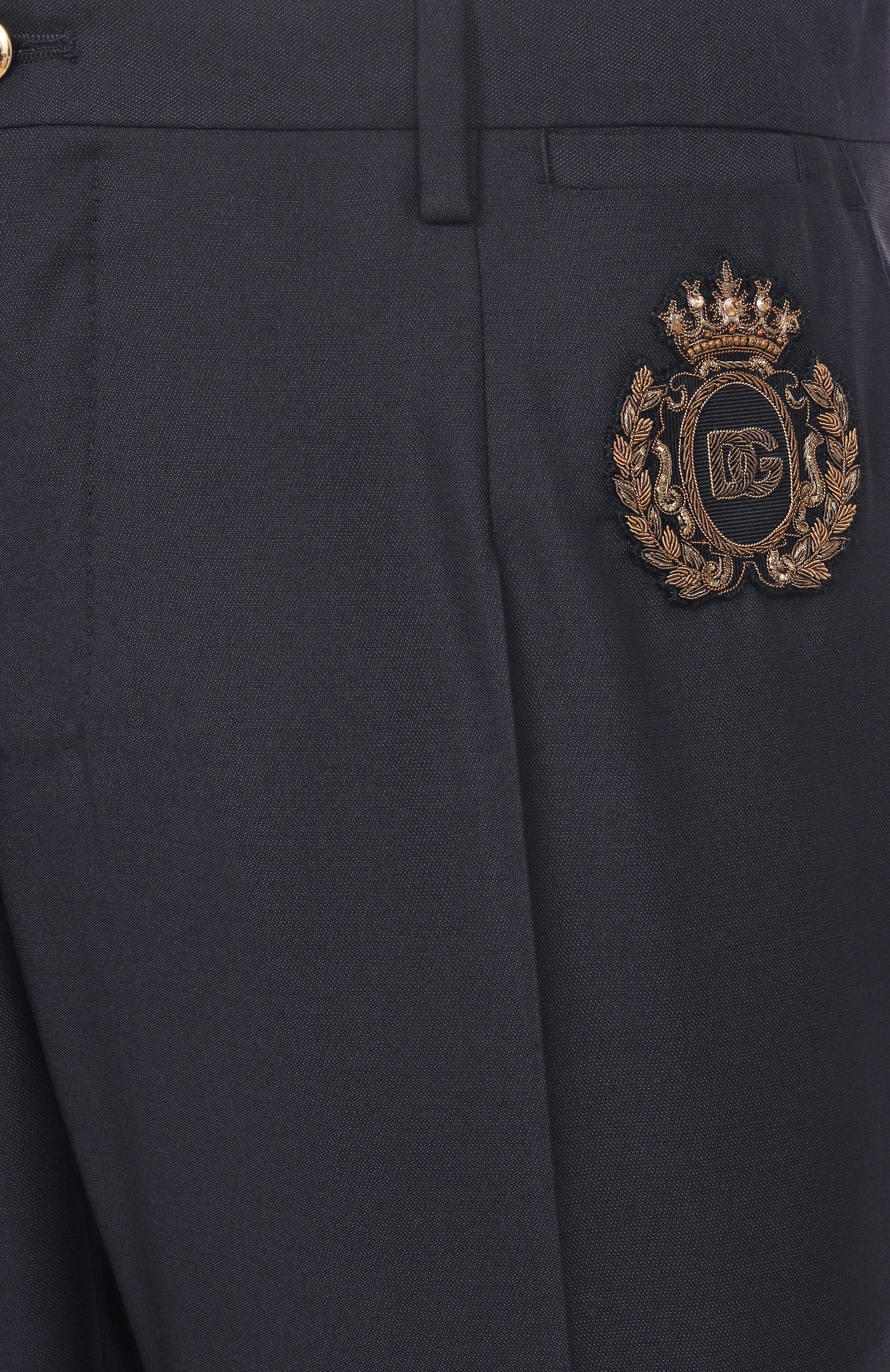 Брюки из шерсти и шелка DOLCE & GABBANA, арт. GY5UMZ/FU3H1, фото 6