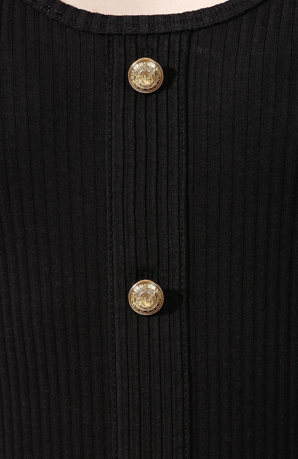 Платье из смеси хлопка и вискозы BALMAIN, арт. RF16408/C067, фото 5