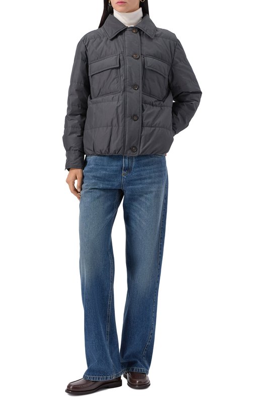 Пуховая куртка Brunello Cucinelli MG5017688 Серый  MG5017688 Фото 2