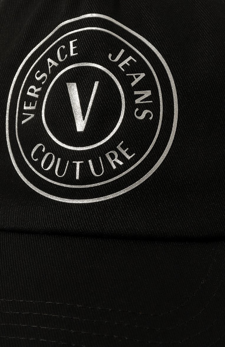 Хлопковая бейсболка VERSACE JEANS COUTURE, арт. 73GAZK16-BASEBALL CAP WITH PENCES/ZG110, фото 1