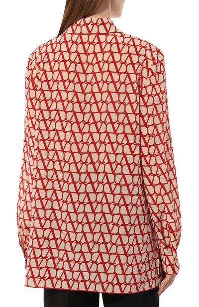 Шелковая блузка VALENTINO, арт. 2B3AE7R77SL, фото 4