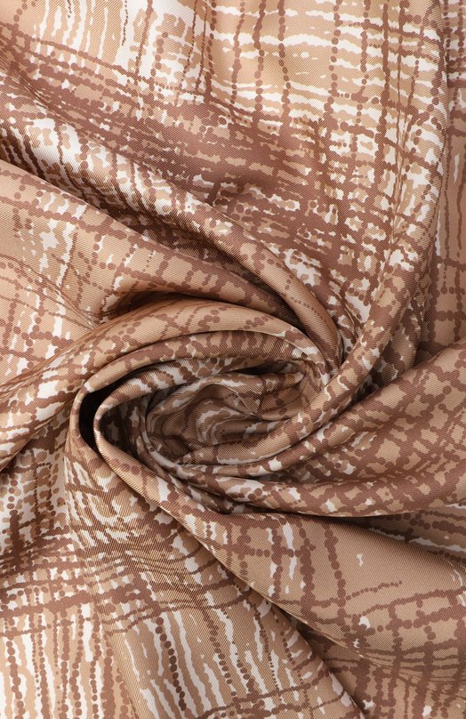 Шелковый платок Kiton D53754K0953H05 Коричневый  D53754K0953H05 Фото 3