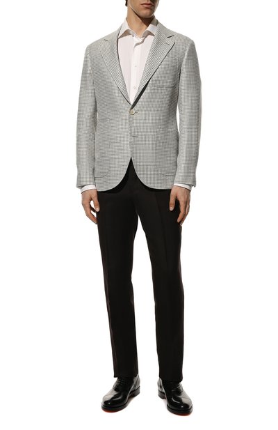 Пиджак изо льна и шерсти BRUNELLO CUCINELLI серого цвета по цене 336500 руб., арт. MW4747BND, фото 2 Пиджак изо льна и шерсти BRUNELLO CUCINELLI, арт. MW4747BND, фото 2