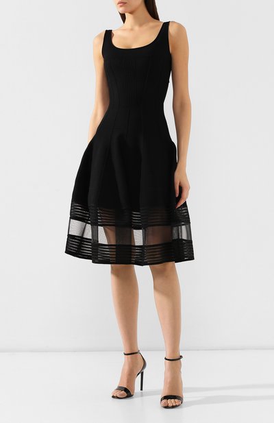 Платье из смеси вискозы и шелка ALEXANDER MCQUEEN, арт. 571645/Q1WVL, фото 3