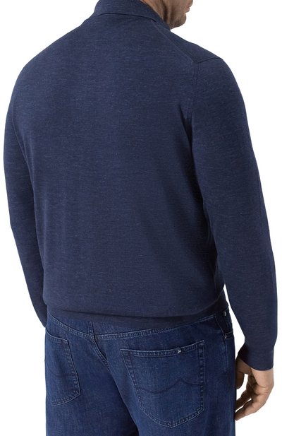 Поло из шелка и кашемира KITON, арт. UMK127960H, фото 4