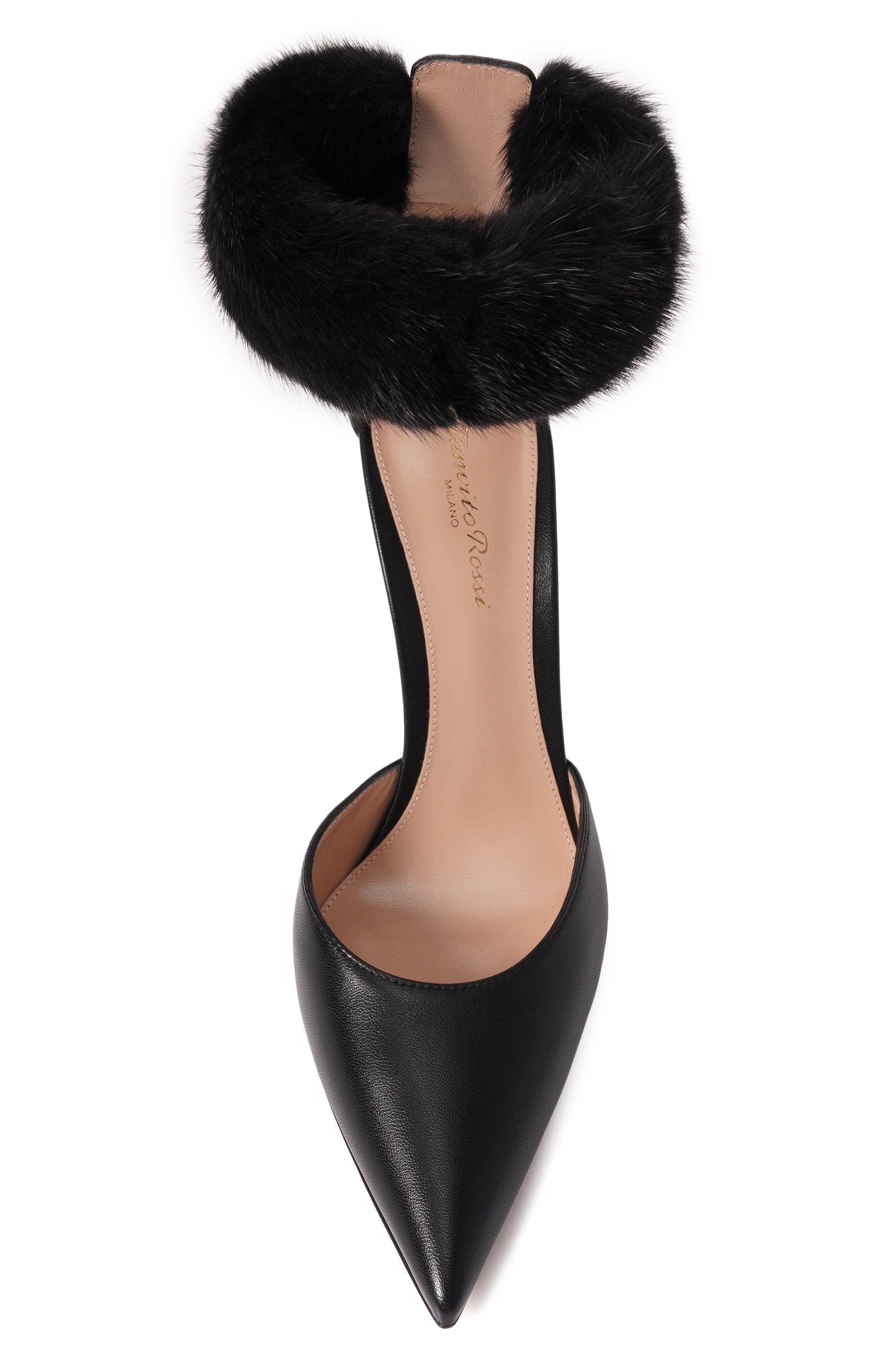 Кожаные туфли letizia 95 GIANVITO ROSSI, арт. G41099.95RIC.NVVNNER, фото 6
