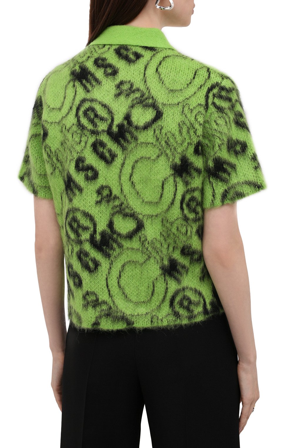 Поло MSGM зеленого цвета по цене 38450 руб., арт. 3142MDM232 217976, фото 4 Поло MSGM, арт. 3142MDM232 217976, фото 4