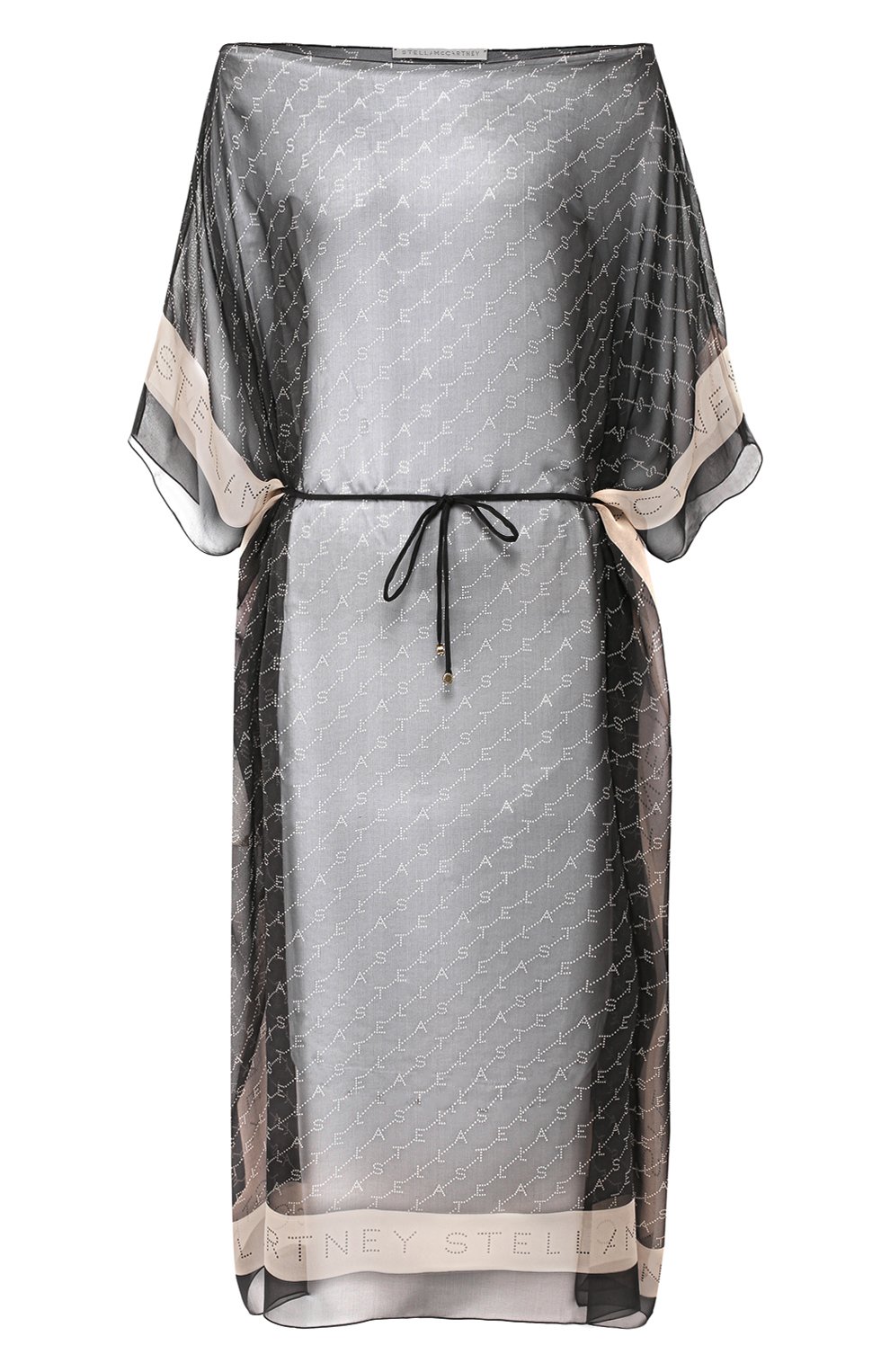 Шелковая туника STELLA MCCARTNEY черного цвета по цене 48150 руб., арт. S7A200620, фото 1 Шелковая туника STELLA MCCARTNEY, арт. S7A200620, фото 1