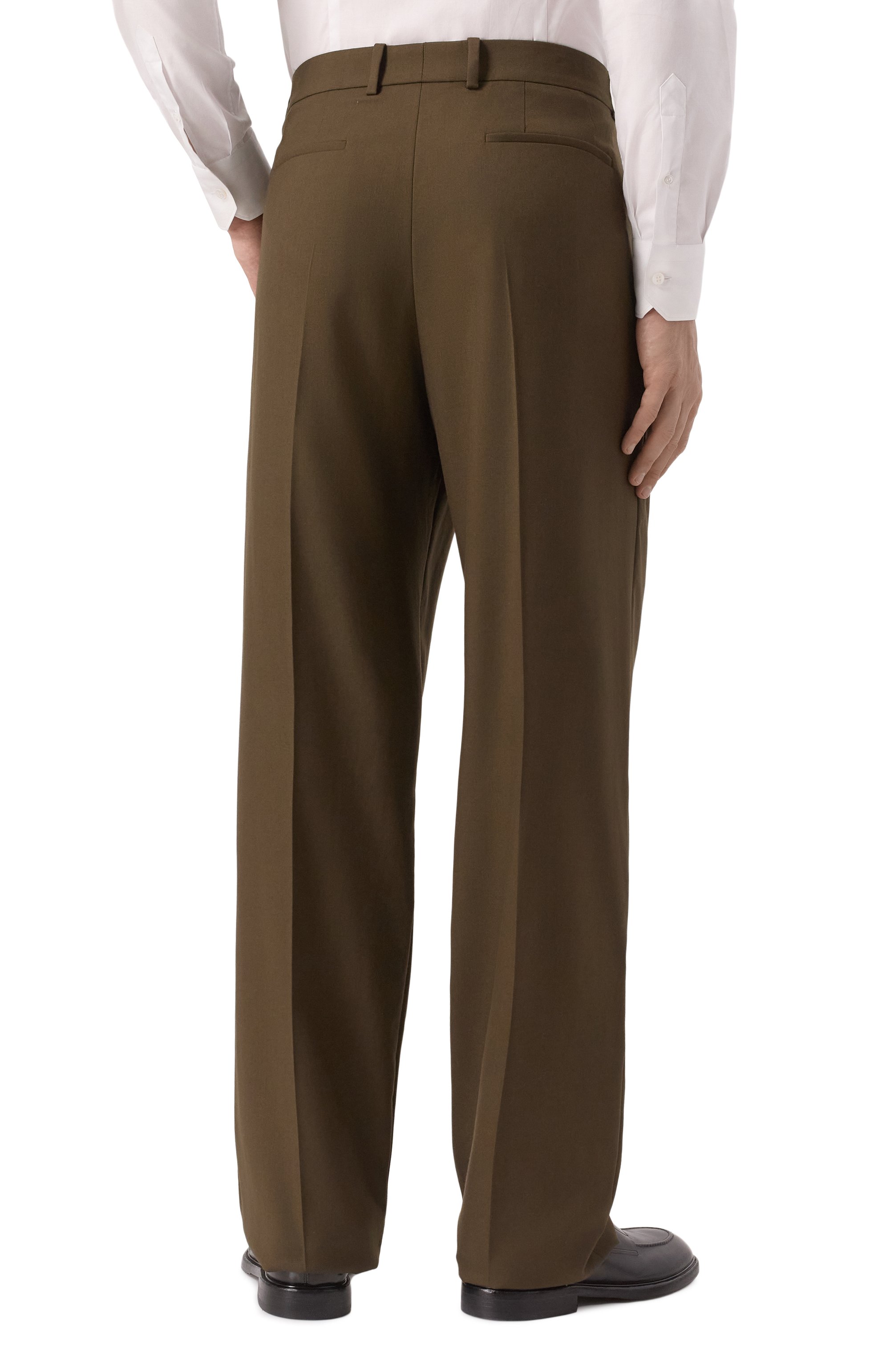 Шерстяные брюки SAINT LAURENT, арт. 815813/Y405W, фото 4