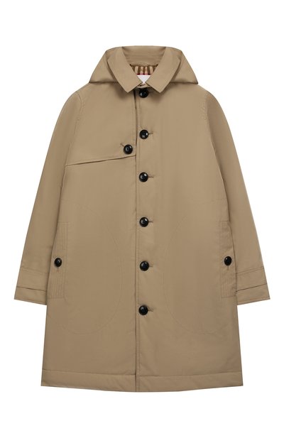 Хлопковый плащ с капюшоном BURBERRY, арт. 8004458, фото 1