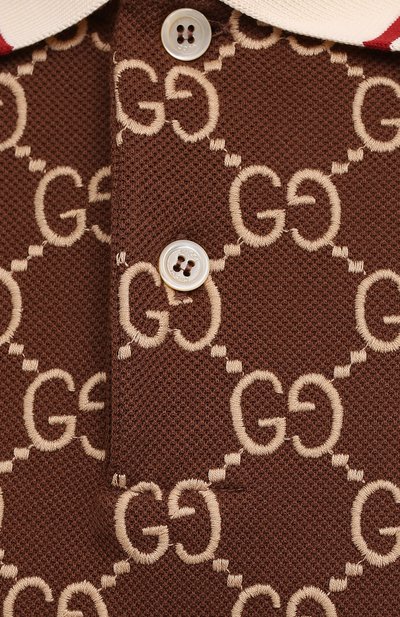 Хлопковое поло GUCCI, арт. 598956/XJB0U, фото 5